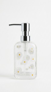 DISPENSER VIDRIO C/MARGARITAS