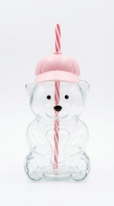 VASO VIDRIO OSO CON SORBETE 500 ml.
