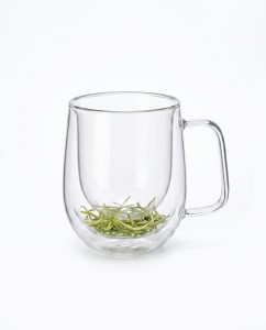TAZA DOBLE VIDRIO C/ESPIGA 250ML.