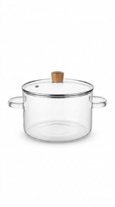 OLLA VIDRIO CON TAPA 3200 ml.