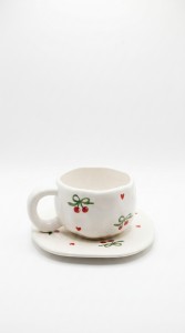 TAZA Y PLATO CERAMICA