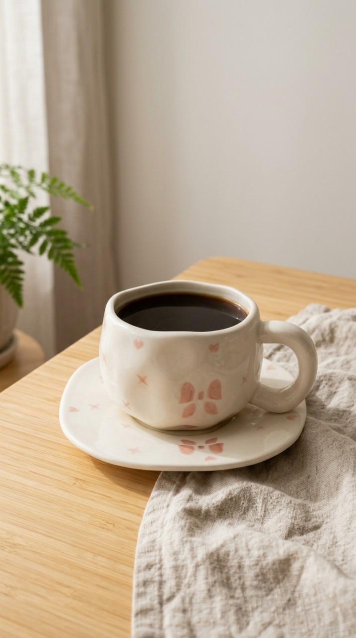 TAZA Y PLATO CERAMICA