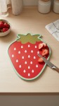 BANDEJA MELAMINA/PLASTICO FRUTILLA
