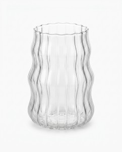 VASO VIDRIO ACANALADO 500ml.