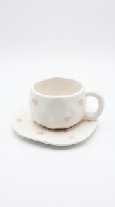 TAZA Y PLATO CERAMICA