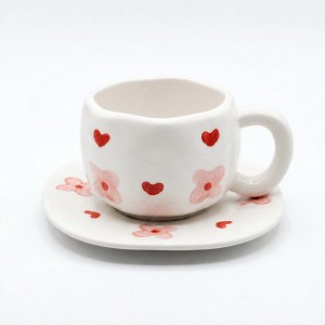 TAZA Y PLATO CERAMICA