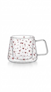 TAZA VIDRIO DOBLE 400 ml.