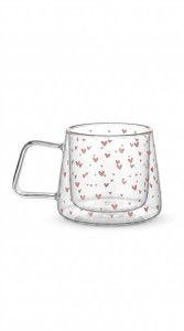 TAZA VIDRIO DOBLE 400 ml.