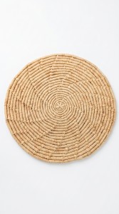 INDIVIDUAL TEJIDO CHALA NATURAL 38CM C/UNO