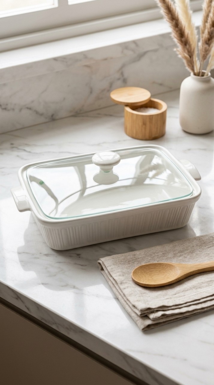 FUENTE CERAMICA TAPA VIDRIO