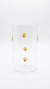 FRASCO VIDRIO APLIQUE ABEJAS 1000ML