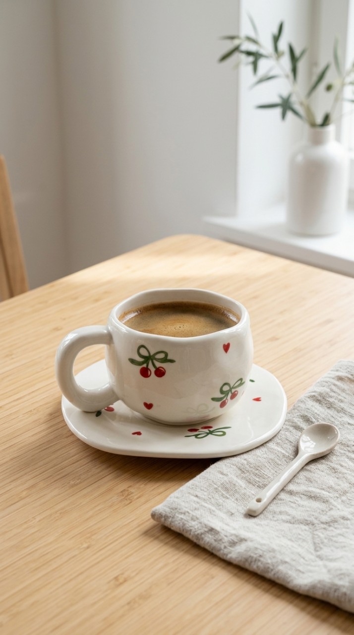 TAZA Y PLATO CERAMICA