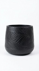 MACETERO PLASTICO BLACK