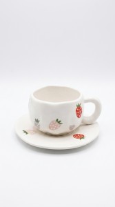 TAZA Y PLATO CERAMICA