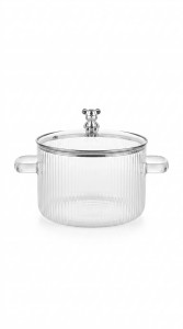 OLLA VIDRIO CON TAPA 1800 ml.