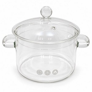 OLLA VIDRIO CON TAPA