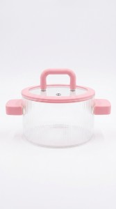 OLLA VIDRIO TAPA SILICONA 1800 ml.