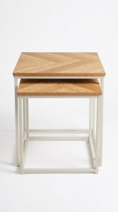 MESA AUXILIAR X 2 LINEA BAMBU & METAL