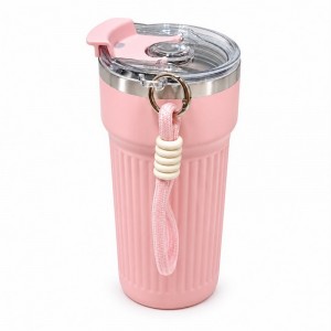VASO ACERO TERMICO CON TAPA 510 ml.