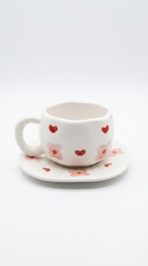 TAZA Y PLATO CERAMICA