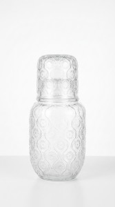 BOTELLA CON VASO VIDRIO 500 ml.