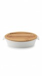 FUENTE CERAMICA TAPA BAMBU