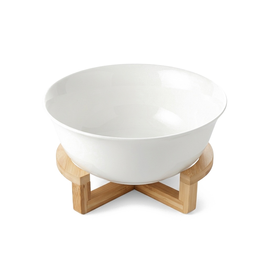 BOWL CERAMICA BASE BAMBU 20 cm.