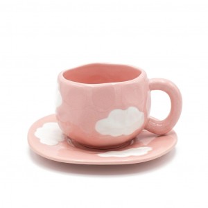 TAZA Y PLATO CERAMICA