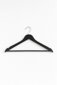 PERCHA MADERA NEGRA X3