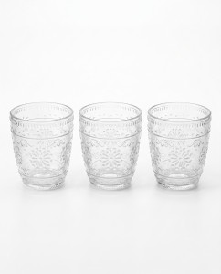 SET VASOS X 3 UNID. 300ML L/FLOR LABRADA