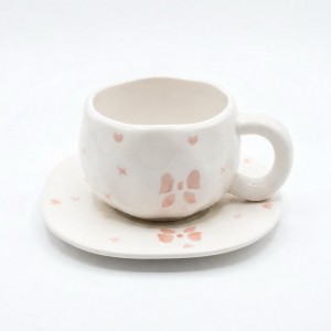 TAZA Y PLATO CERAMICA