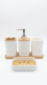 SET P/BAÑO WHITE X 5 PCS.