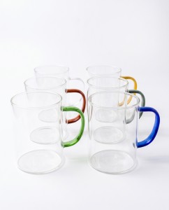 SET TAZA-JARRO VIDRIO X 6 UNID.
