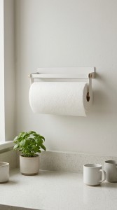 PORTA ROLLO MAGNETICO HIERRO Y BAMBU
