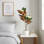 PLANTA MACETA PLASTICO BLANCA 82 cm.