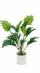 PLANTA MACETA PLASTICO BLANCO 55 cm.