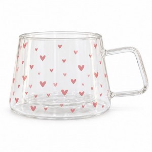 TAZA VIDRIO DOBLE 400 ml.