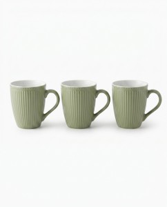 TAZA CERAMICA X 3 PCS. COLOR