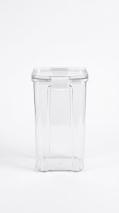 CONTENEDOR ACRILICO TAPA PLASTICO 1300ml.