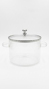 OLLA VIDRIO CON TAPA 3500 ml.