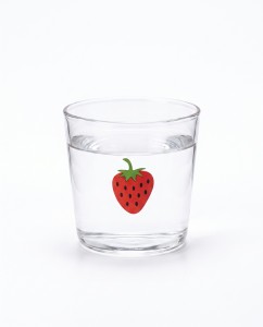 VASO VIDRIO FRUTILLA 280 ml