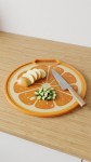 BANDEJA MELAMINA/PLASTICO NARANJA