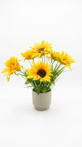 MACETA CERAMICA PLANTA GIRASOL 39 cm.