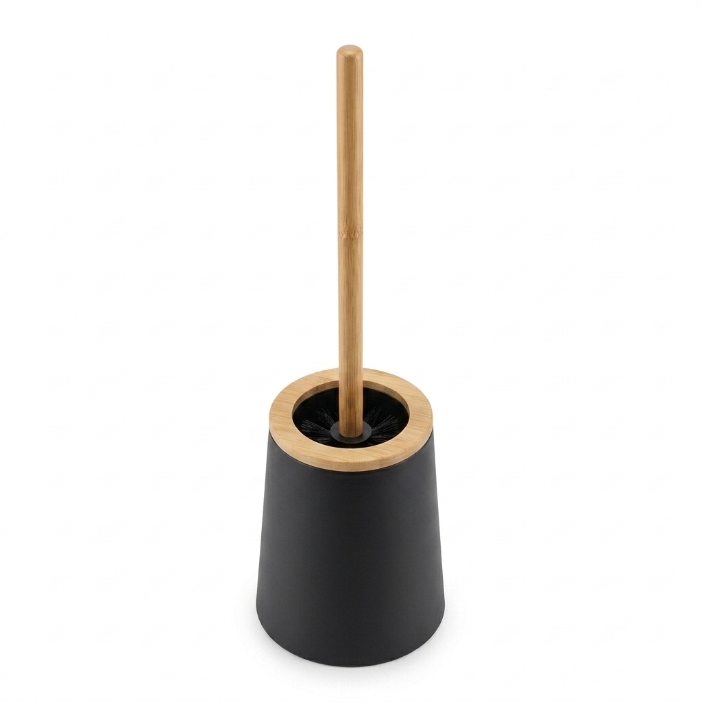 ESCOBILLA INODORO PLASTICO Y BAMBU