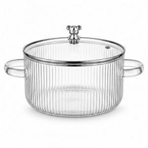 OLLA VIDRIO CON TAPA 1800 ml.