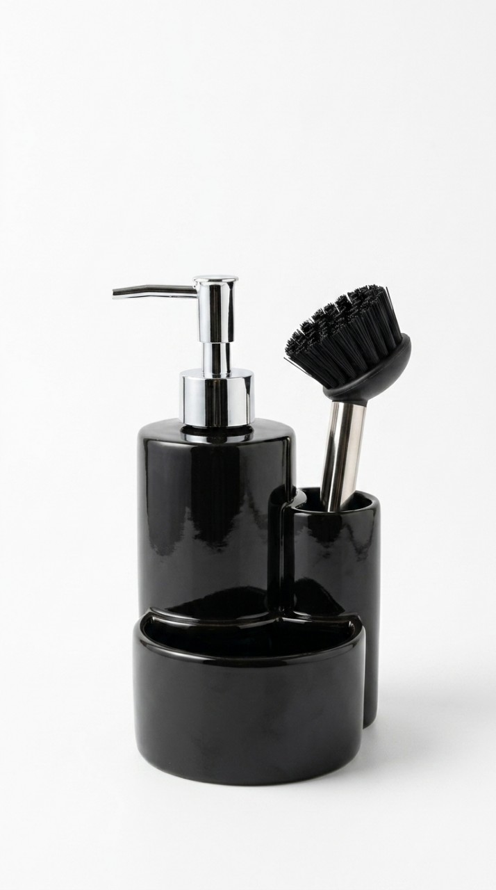 DISPENSER VIDRIO CON CEPILLO