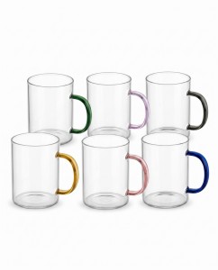 SET TAZA-JARRO VIDRIO X 6 UNID. 300ML