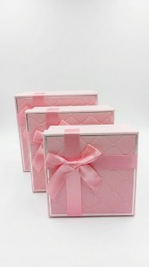 SET DE CAJAS PINK X 3 UNID.