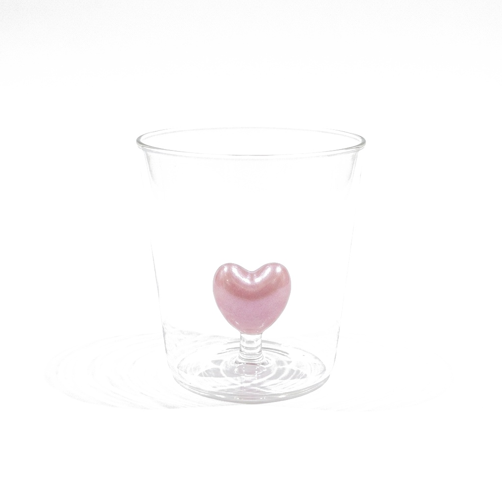 VASO VIDRIO CORAZON