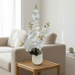 PLANTA MACETA PLAASTICO BLANCO 80 cm.